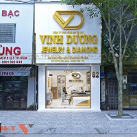 Thiết kế tiệm vàng Vinh Dương sang trọng quý phái 